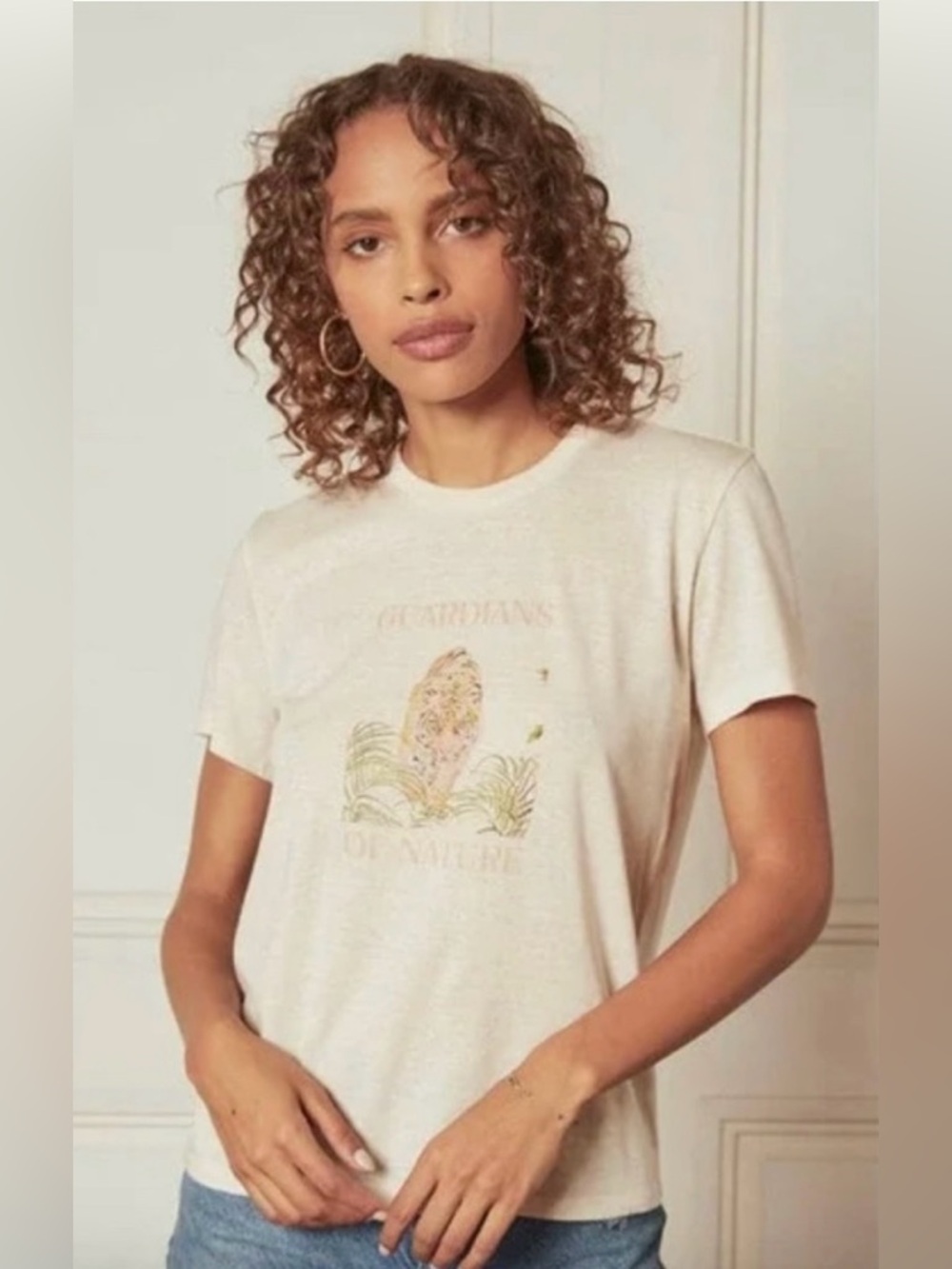Boyish Off-white Lennon Guardians Print t-shirt